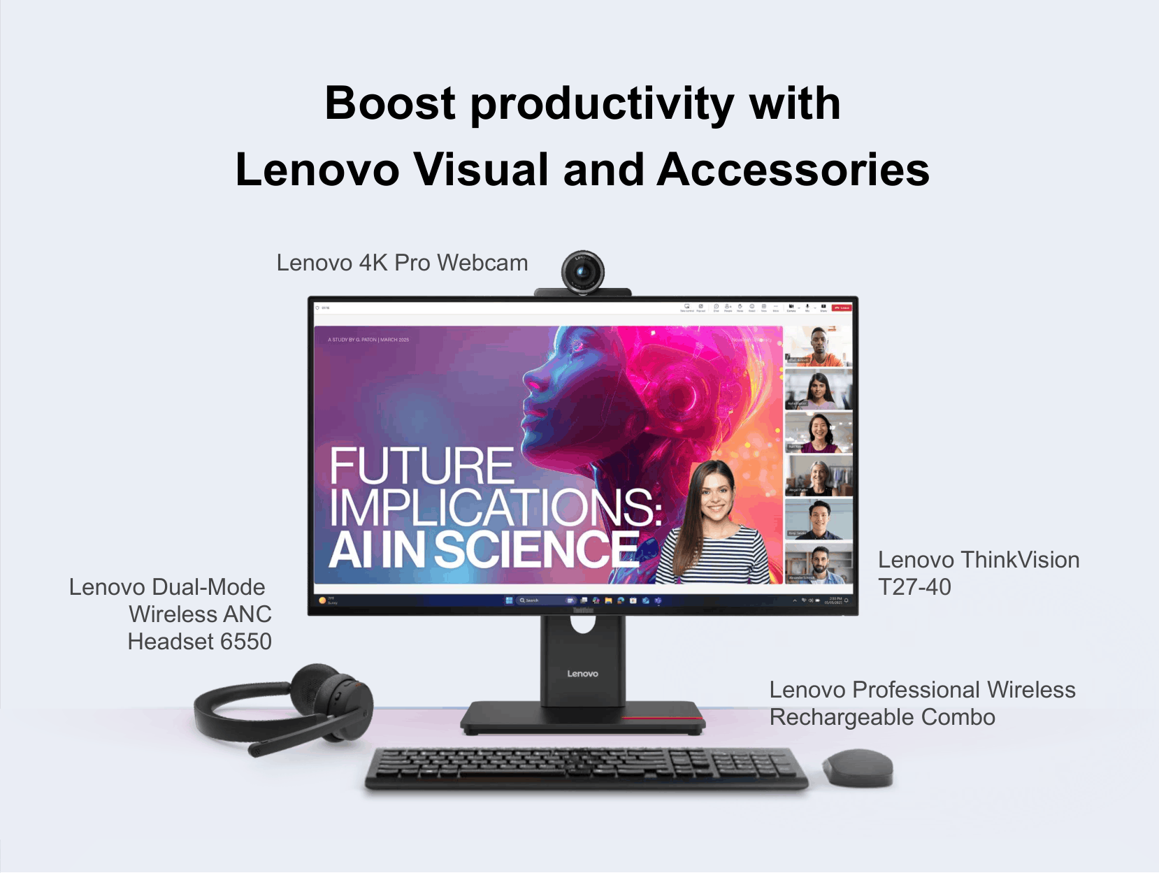 Boost productivity with Lenovo Visual and Accessories